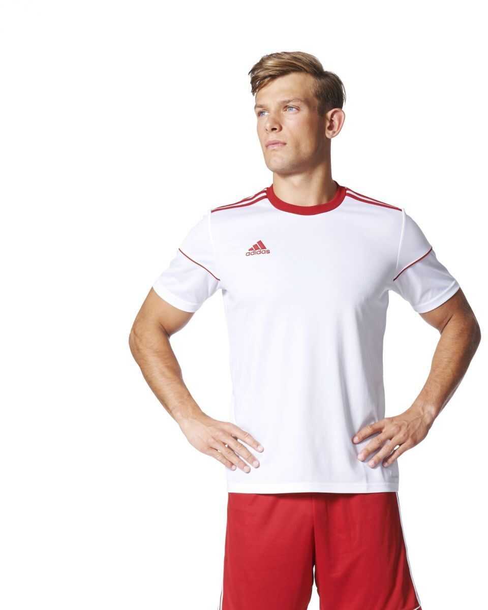 Bluza adidas SQUAD 17 JSY SS WHITE/POWRED