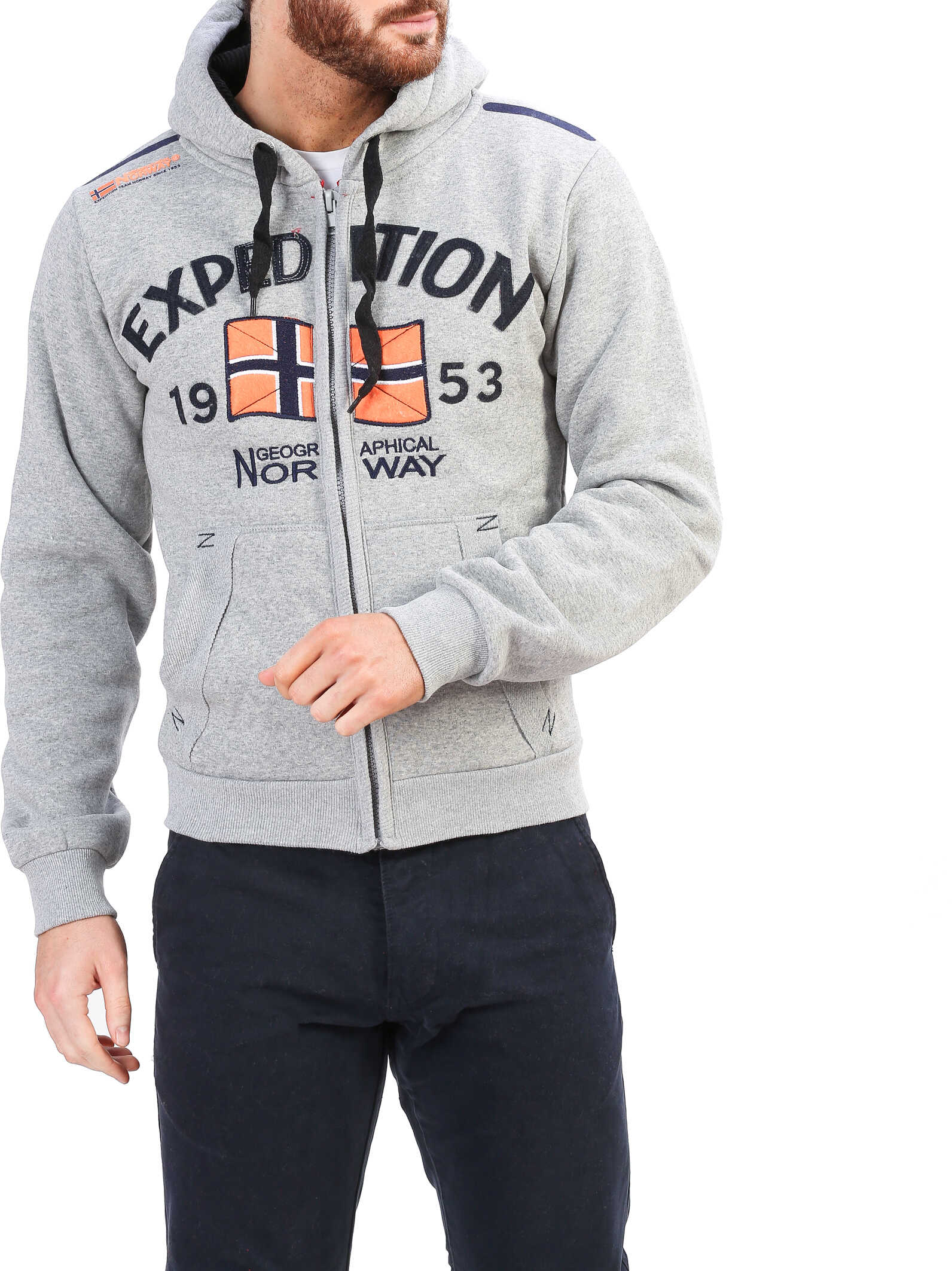 Bluza Geographical Norway Foccupe_Man Grey