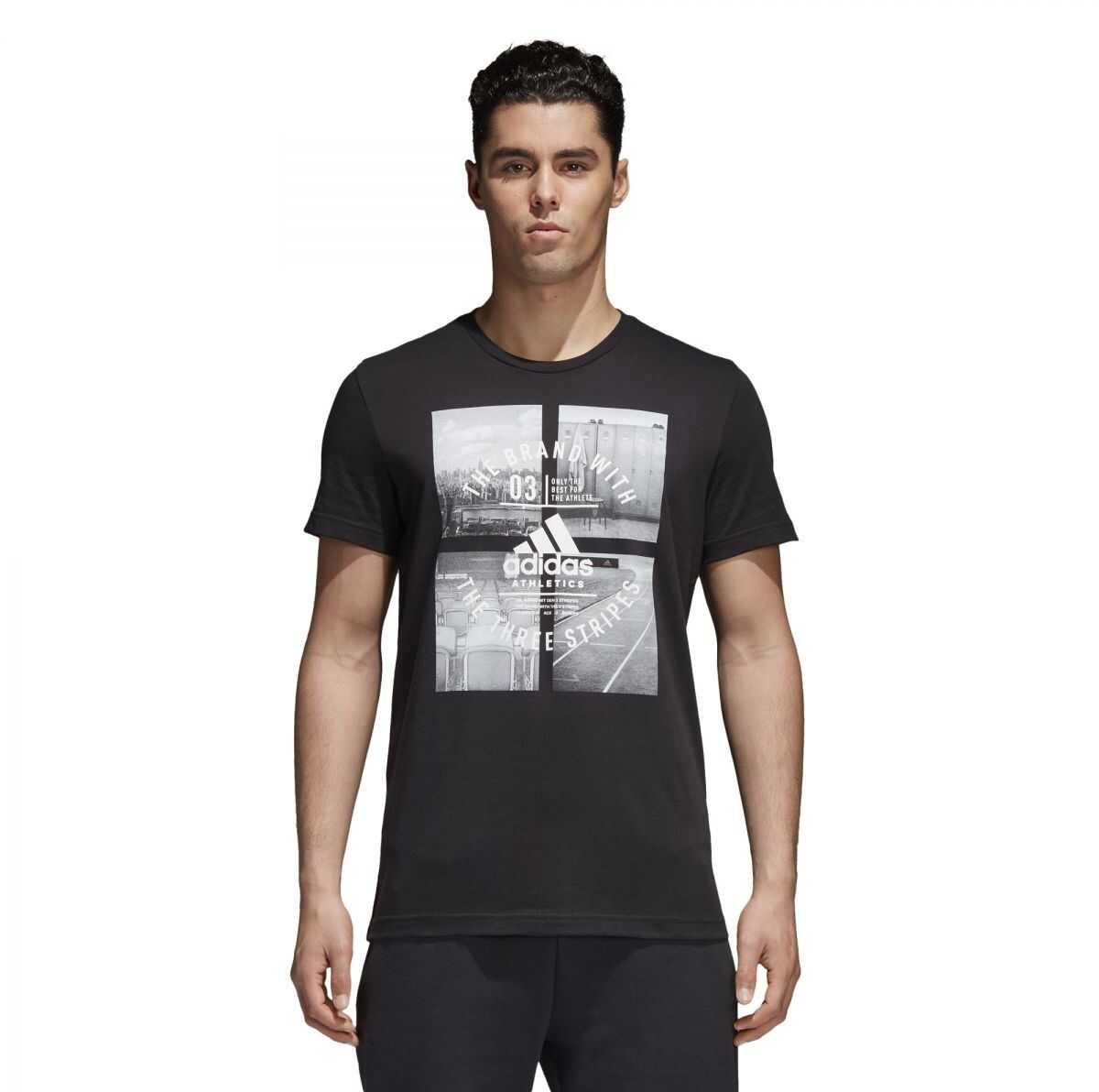 Tricou adidas ATHLETIC VIBE M BLACK