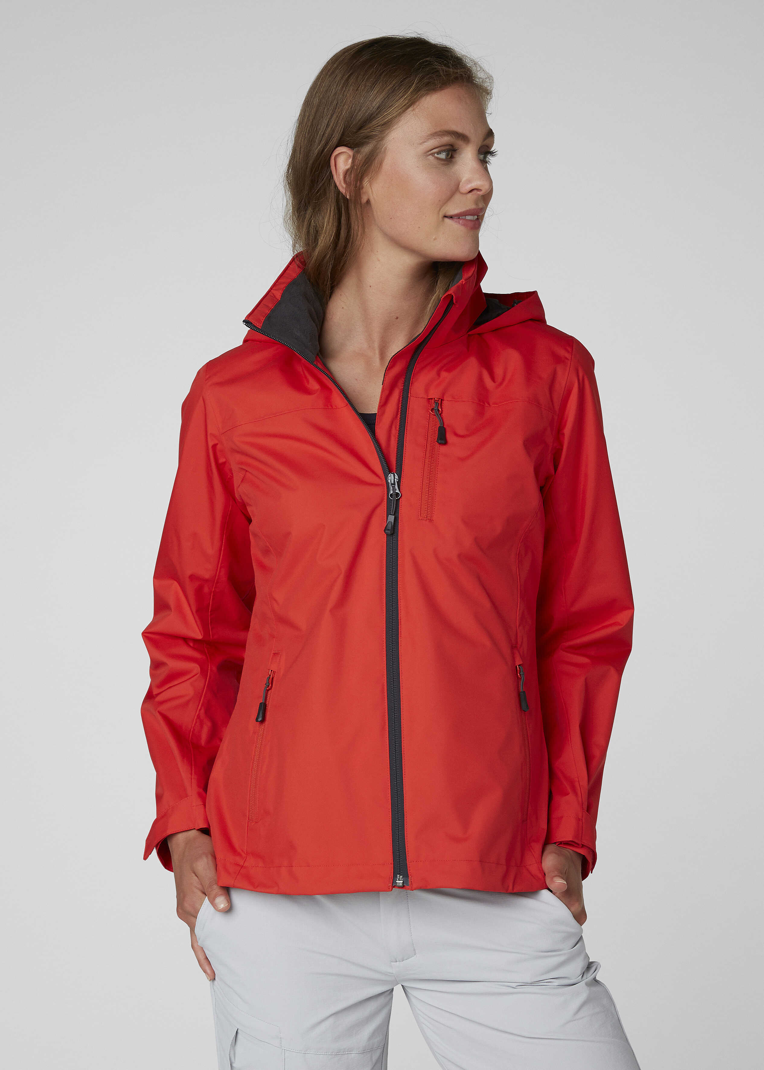 Helly Hansen Crew Hooded Midlayer Jacket 33891_001 Alert Red