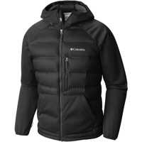 Jachete Ramble Down Hybrid Hooded Jacket-Black Barbati