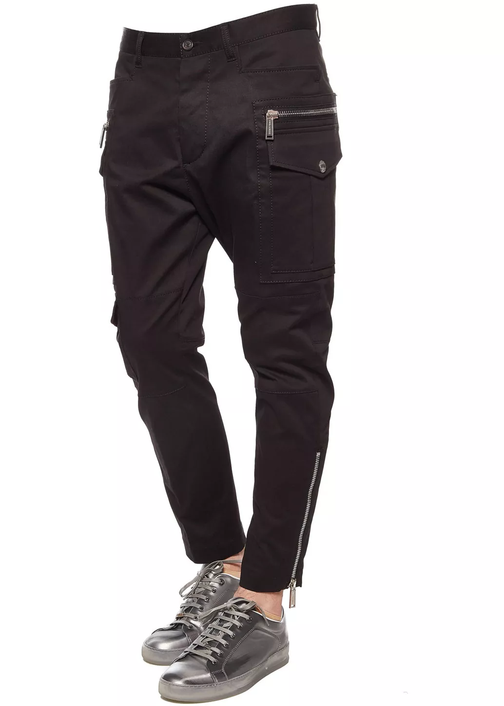 Pantalon DSQUARED2 Cargo gabardine pants Black