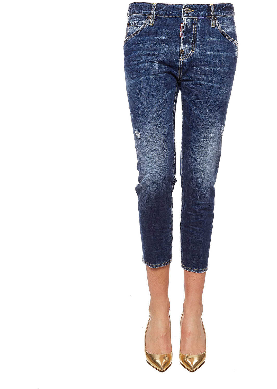 Blug DSQUARED2 Cool Girl Cropped Jean Blue