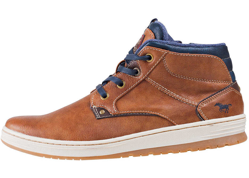 Gheata Mustang Side Zip Sneaker Kastanie Chukka Boots In Chestnut Brown
