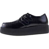 Pantofi T.u.k Viva Hi Sole Creeper Unisex Shoes In Black Barbati