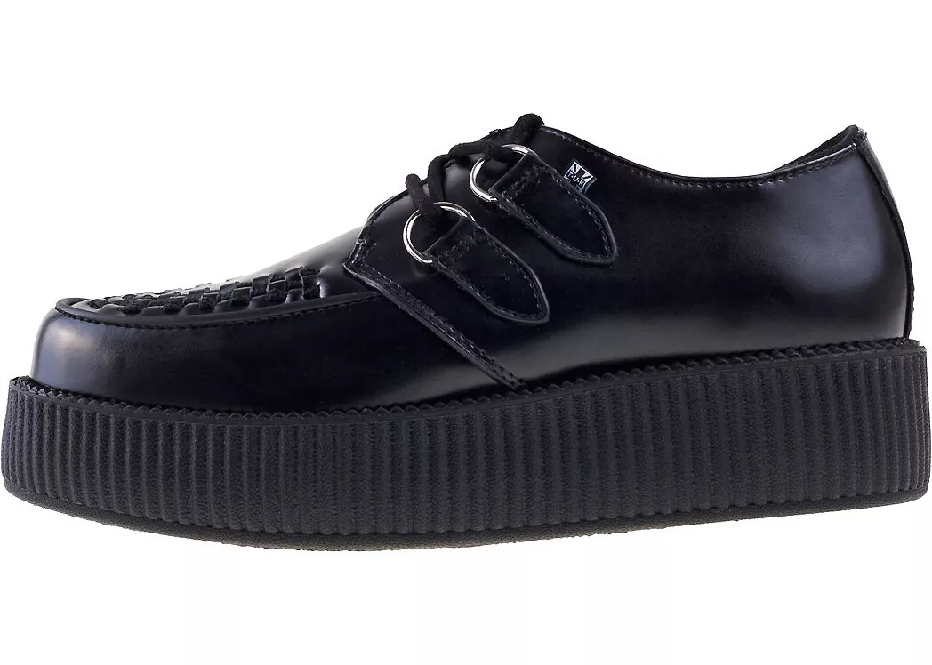 Pantof TUK T.u.k Viva Hi Sole Creeper Unisex Shoes In Black Black