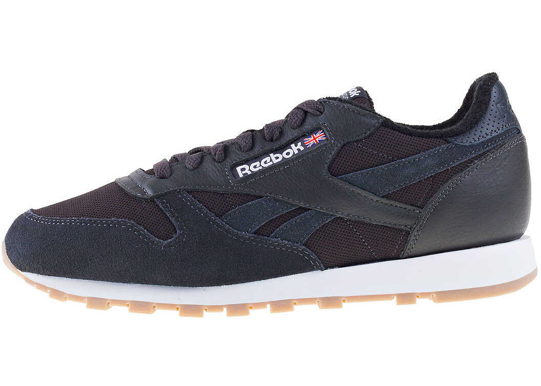 Tenis Reebok Classic Leather Estl Trainers In Charcoal Grey