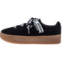 Tenisi & Adidasi Vikky Platform Ribbon Bold Trainers In Black Gum Femei