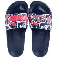 Slapi PUMA Leadcat Botanical Slide In Navy Pink