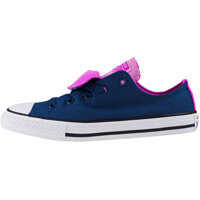 Tenisi & Adidasi Chuck Taylor All Star Double Tongue Ox Kids Trainers In Navy Pink Baieti