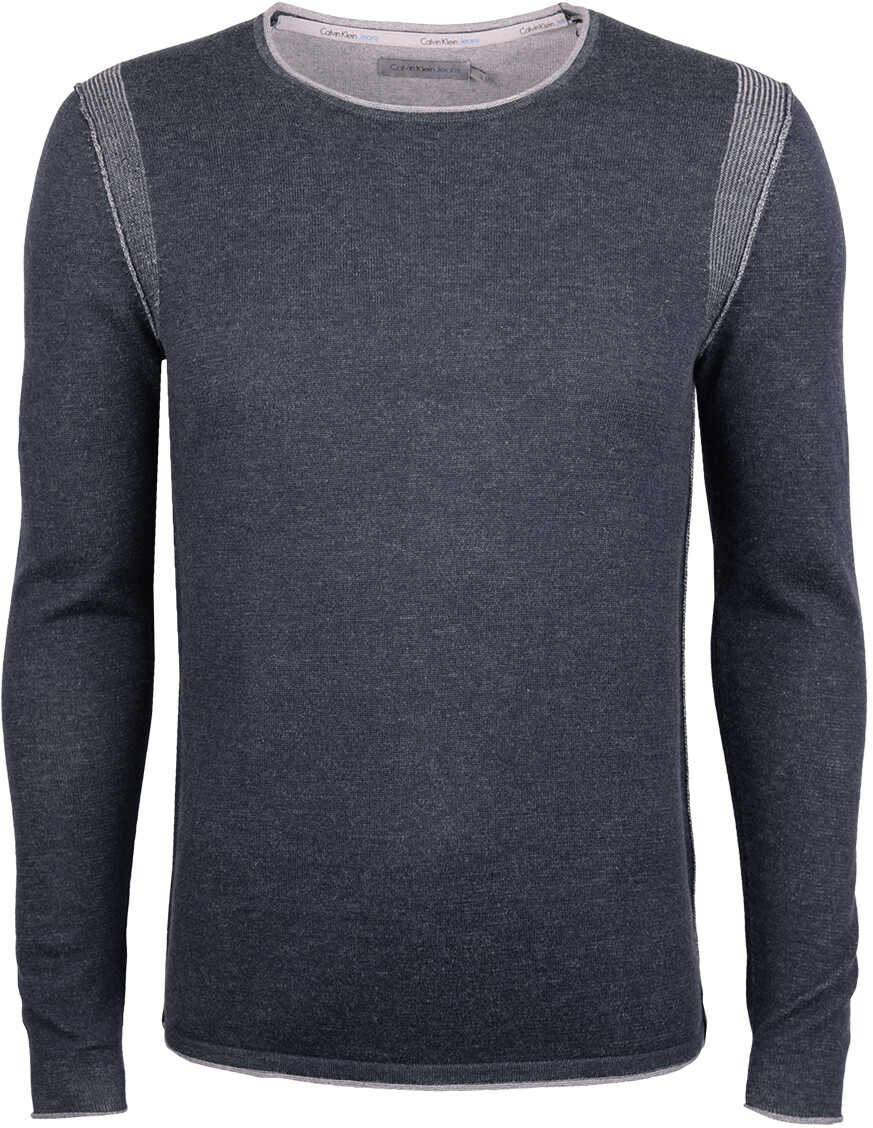 Pulover Calvin Klein Sweter Granatowy