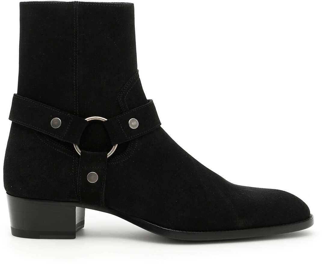 Gheata Saint Laurent Wyatt 40 Harness Boots NERO