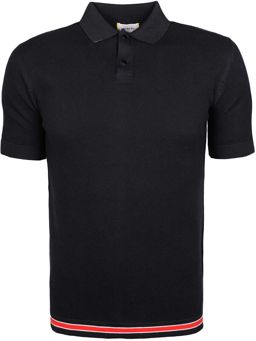 Tricou Iceberg Koszulka Polo Granatowy
