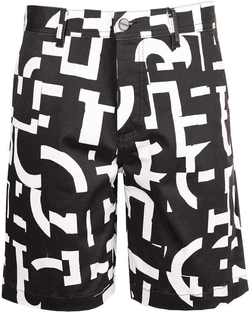 Pantalon Iceberg Szorty Czarny, Biały