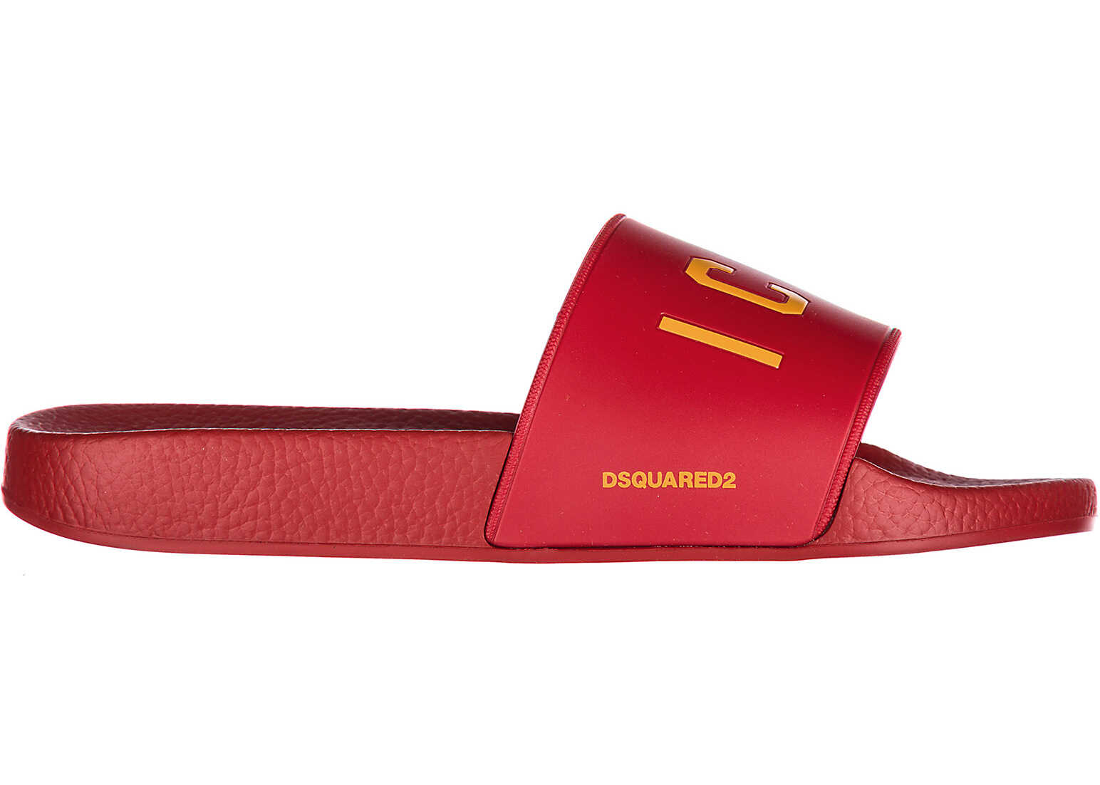 Slap DSQUARED2 Icon Slides Red