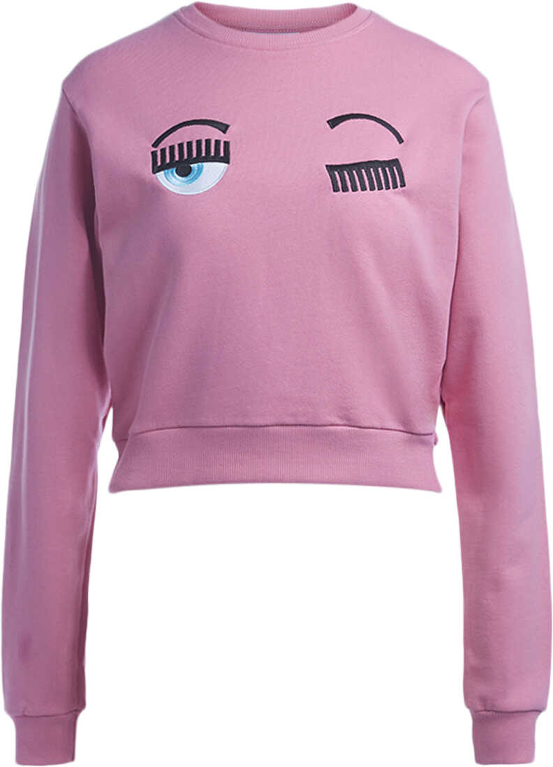 Bluza Chiara Ferragni Flirting Eyes Pink Light Fleece Pink