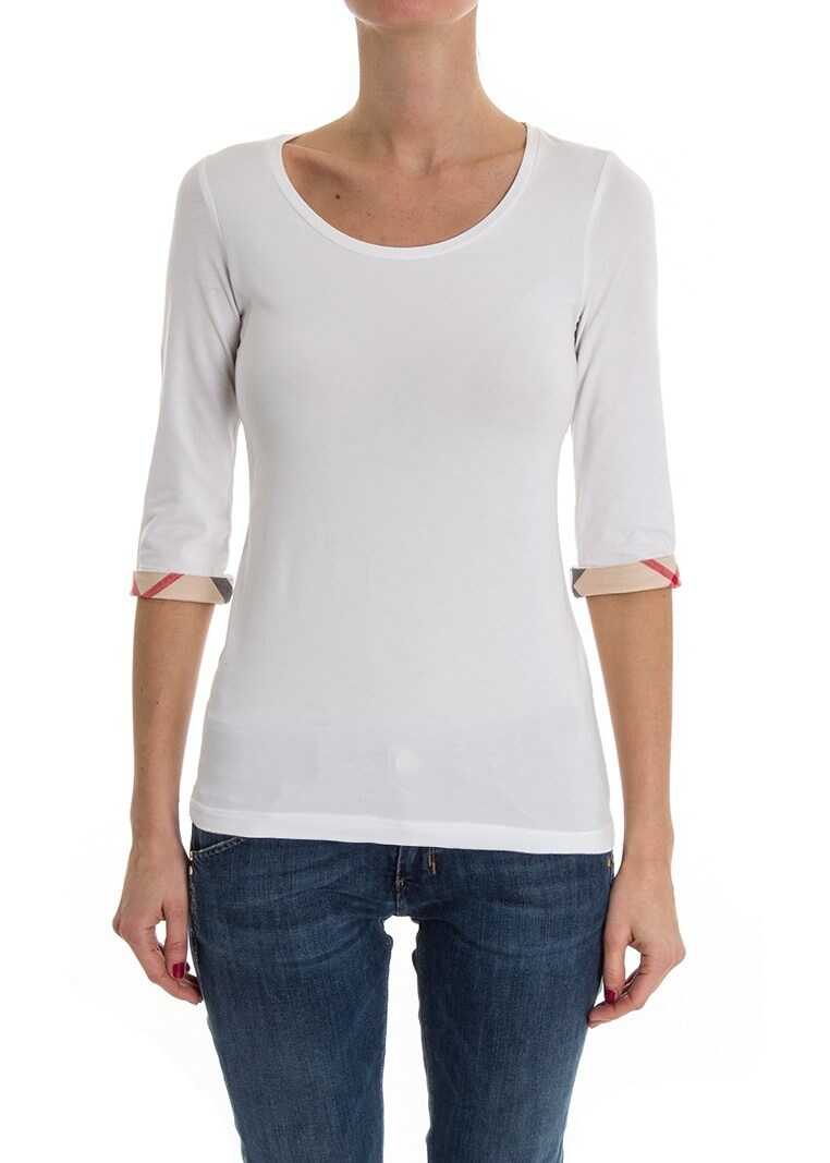 Tricou Burberry Cotton T-Shirt White