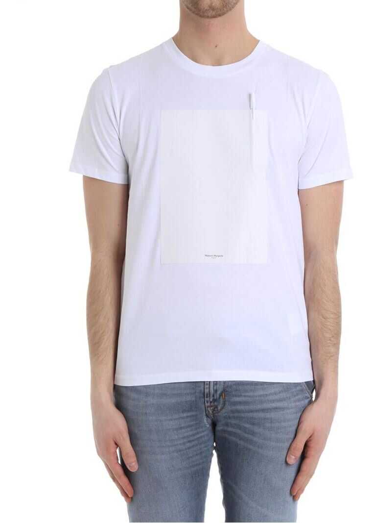 Tricou Maison Margiela White T-Shirt With Pen White