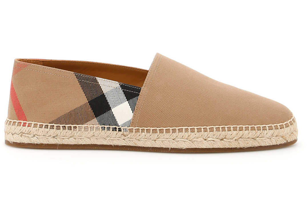 Espadrila Burberry Pateman Espadrilles CAMEL CHECK