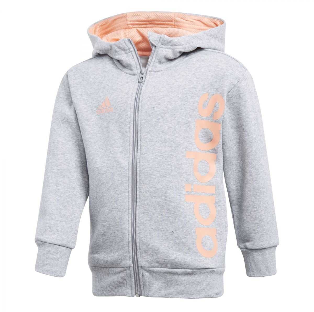 Bluza adidas LK LIN FZ HOODI MGREYH/CHACOR
