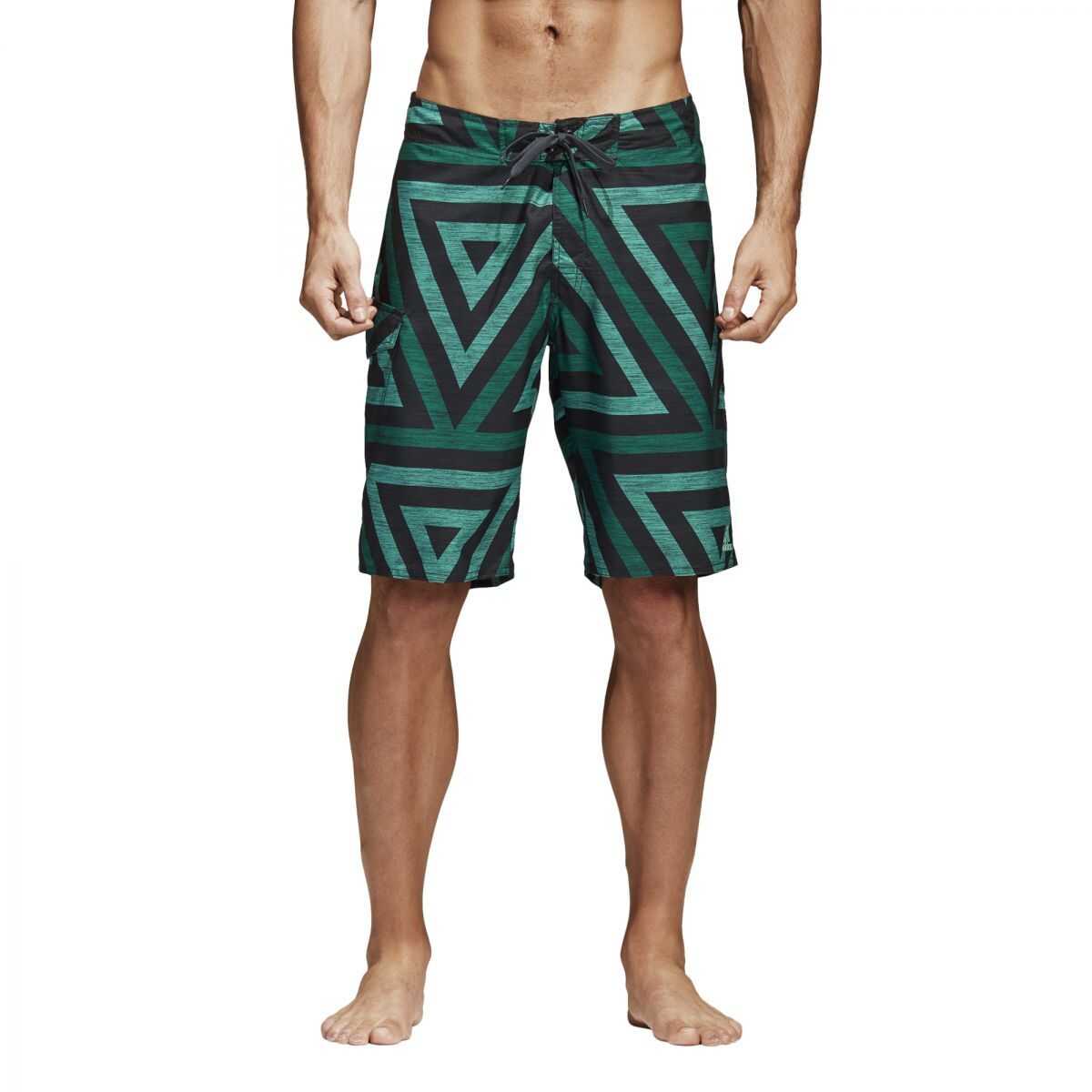 Sort adidas TRIANGLE SH KL HIREGR/BGREEN