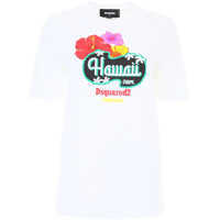 Tricouri Hawaii Print T-Shirt Femei