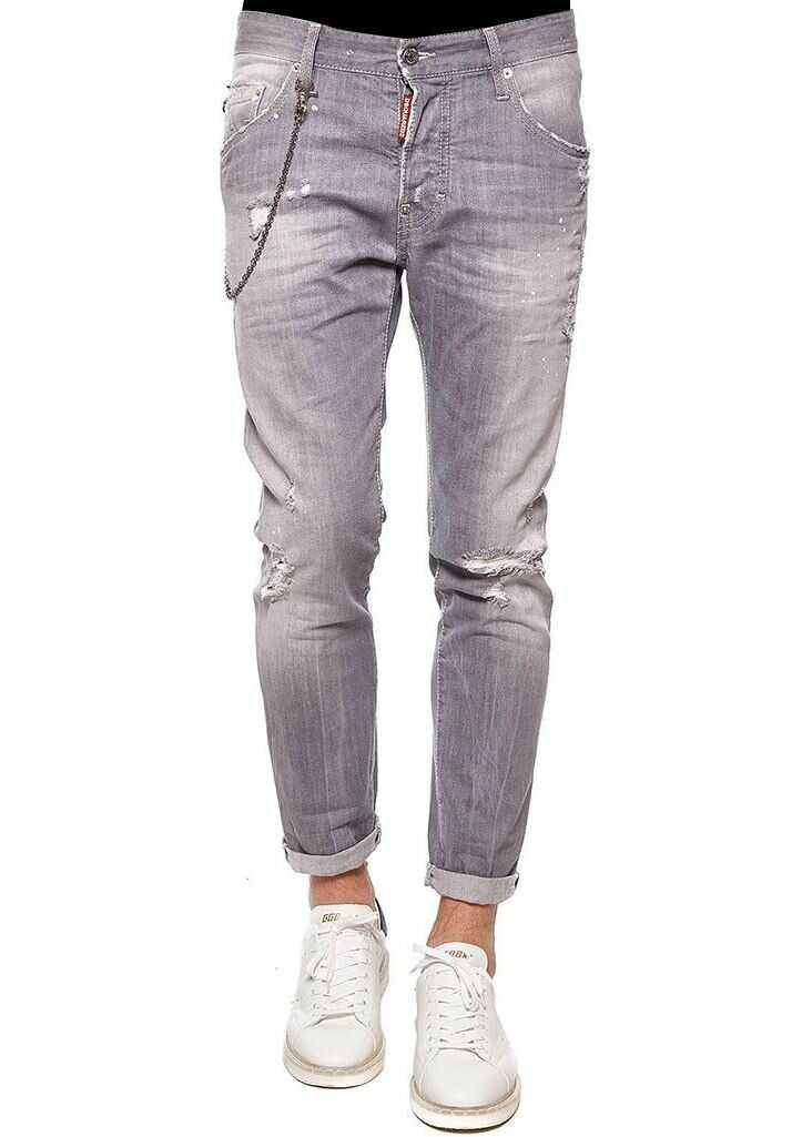 Blug DSQUARED2 Grey Skater Jeans Gray