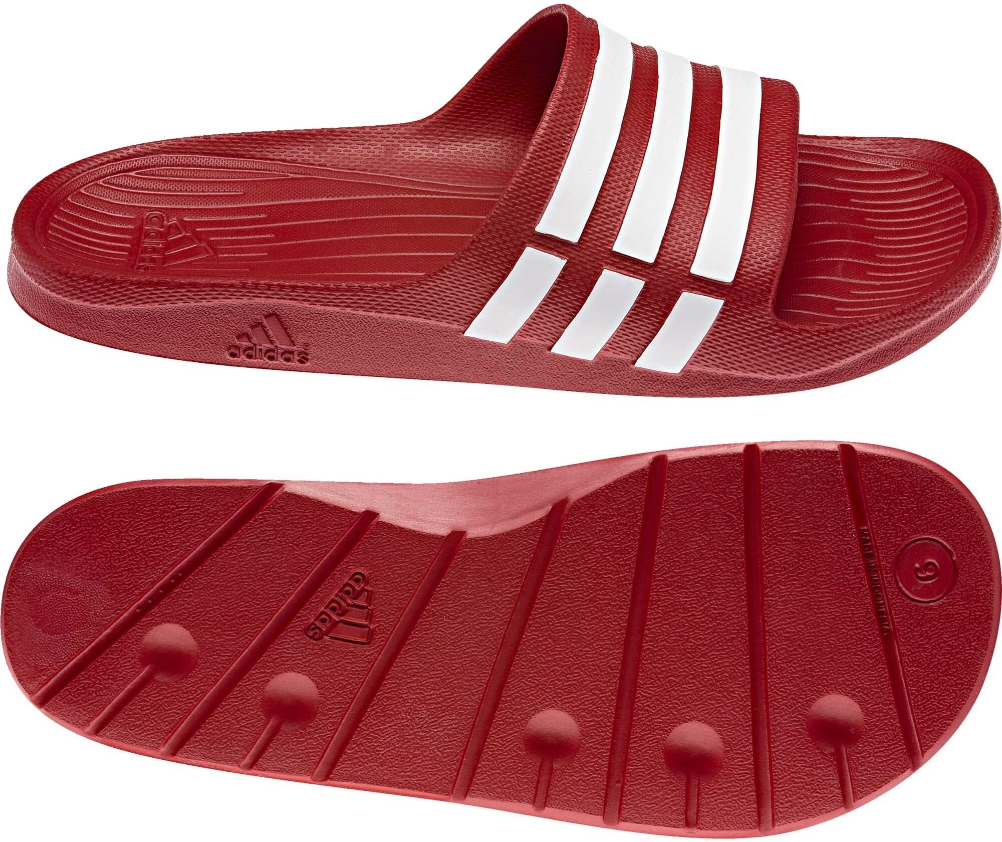 Slap adidas DURAMO SLIDE COLRED/WHT/COLRED