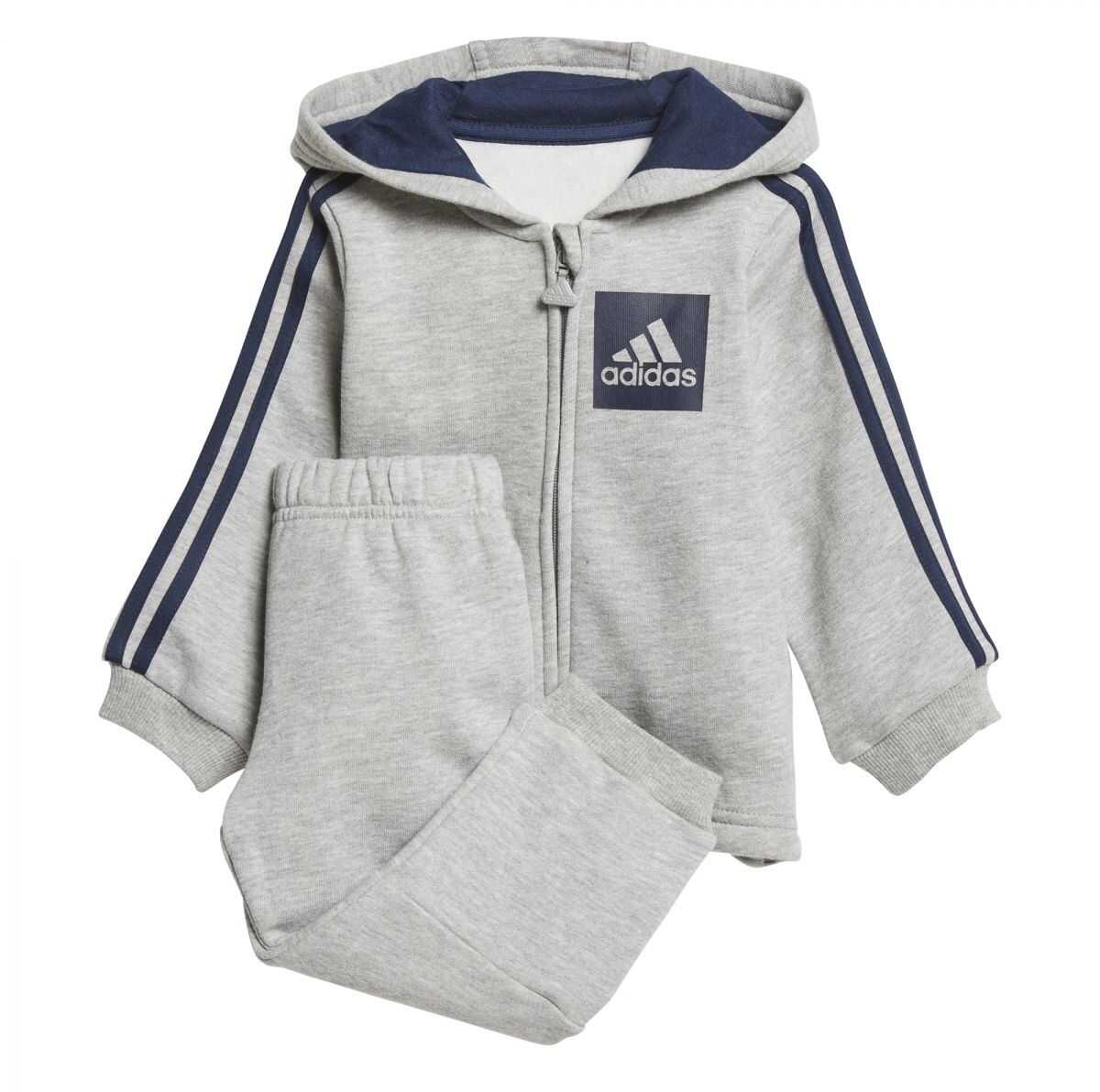 Bluza adidas I E 3S FZHD FL MGREYH/CONAVY