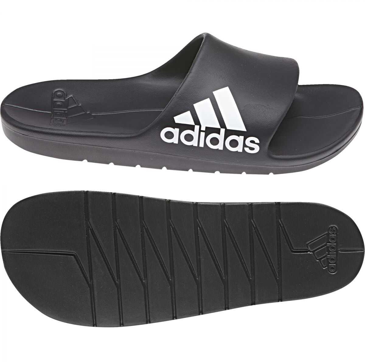 Slap adidas AQUALETTE CLOUDFOAM CBLACK/FTWWHT/FTWWHT