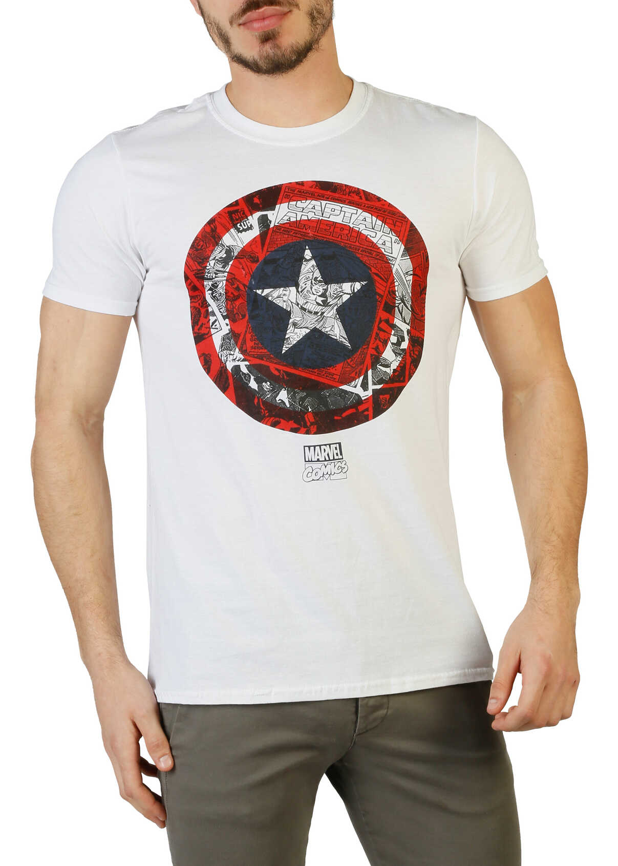 Tricou Marvel Rbmts088 White
