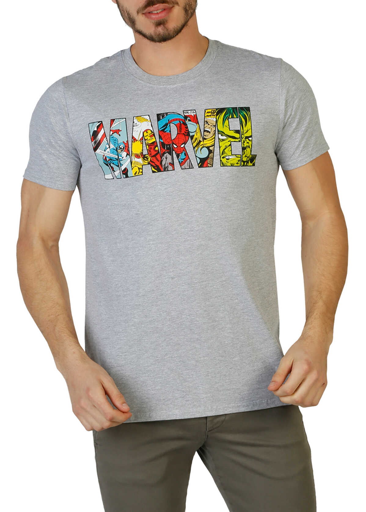 Tricou Marvel Rfmts442 Grey
