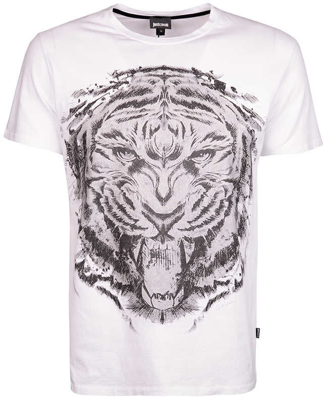 Tricou Roberto Cavalli Just Cavalli T-shirt Biały