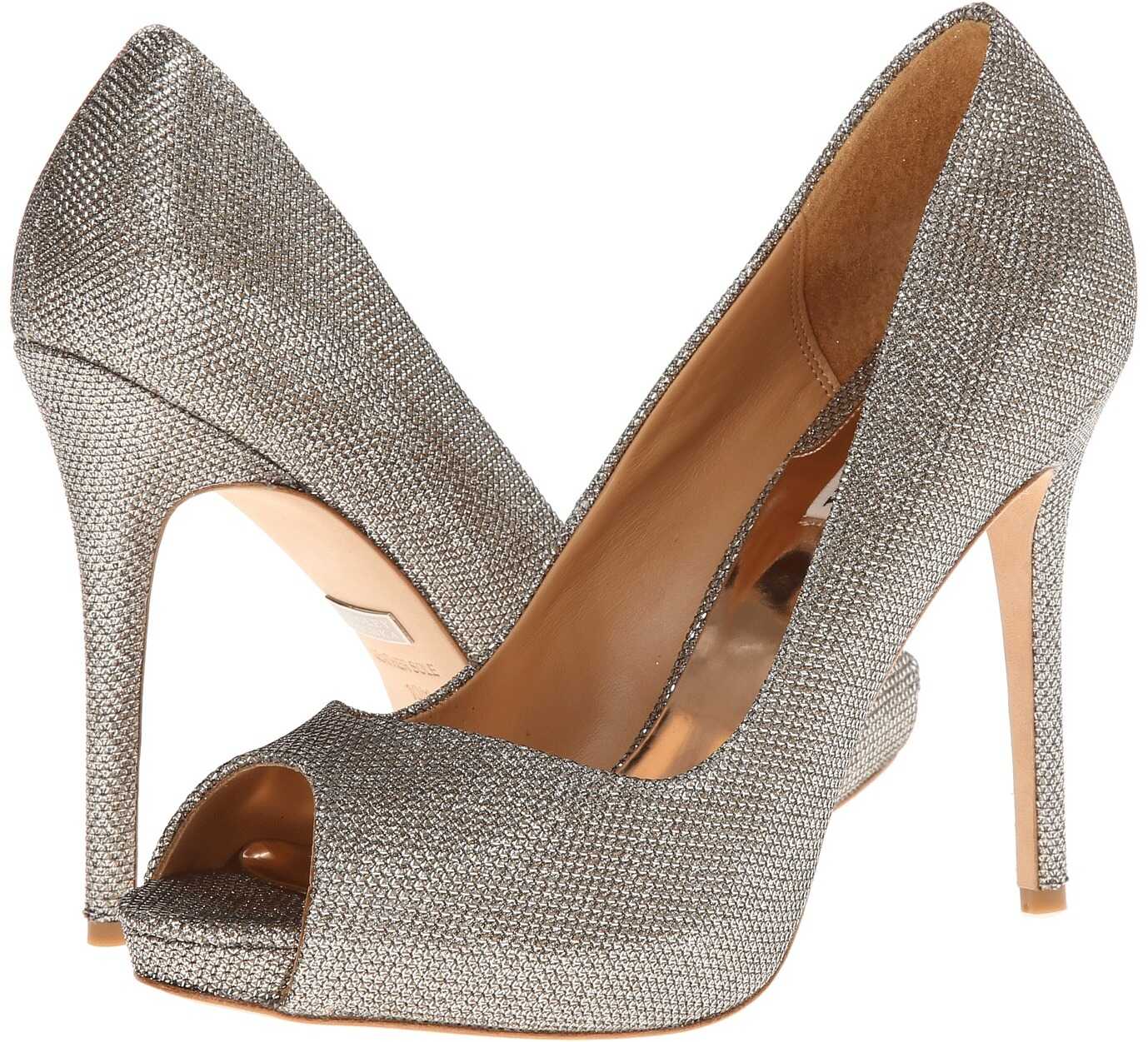 Pantof Badgley Mischka Kassidy II Platino Diamond Drill Fabric