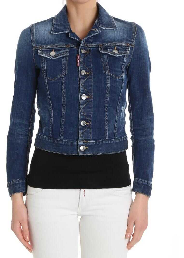 Jacheta DSQUARED2 Blue Denim Jacket Blue