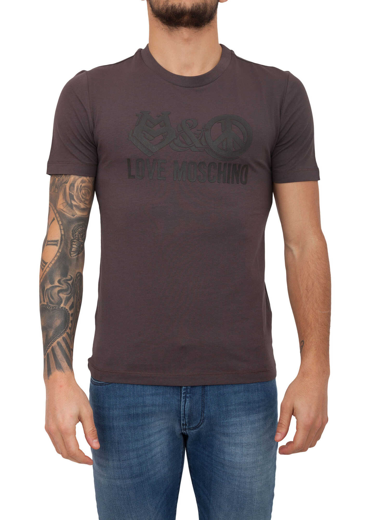 Tricou LOVE Moschino E31F56E3 GRAY