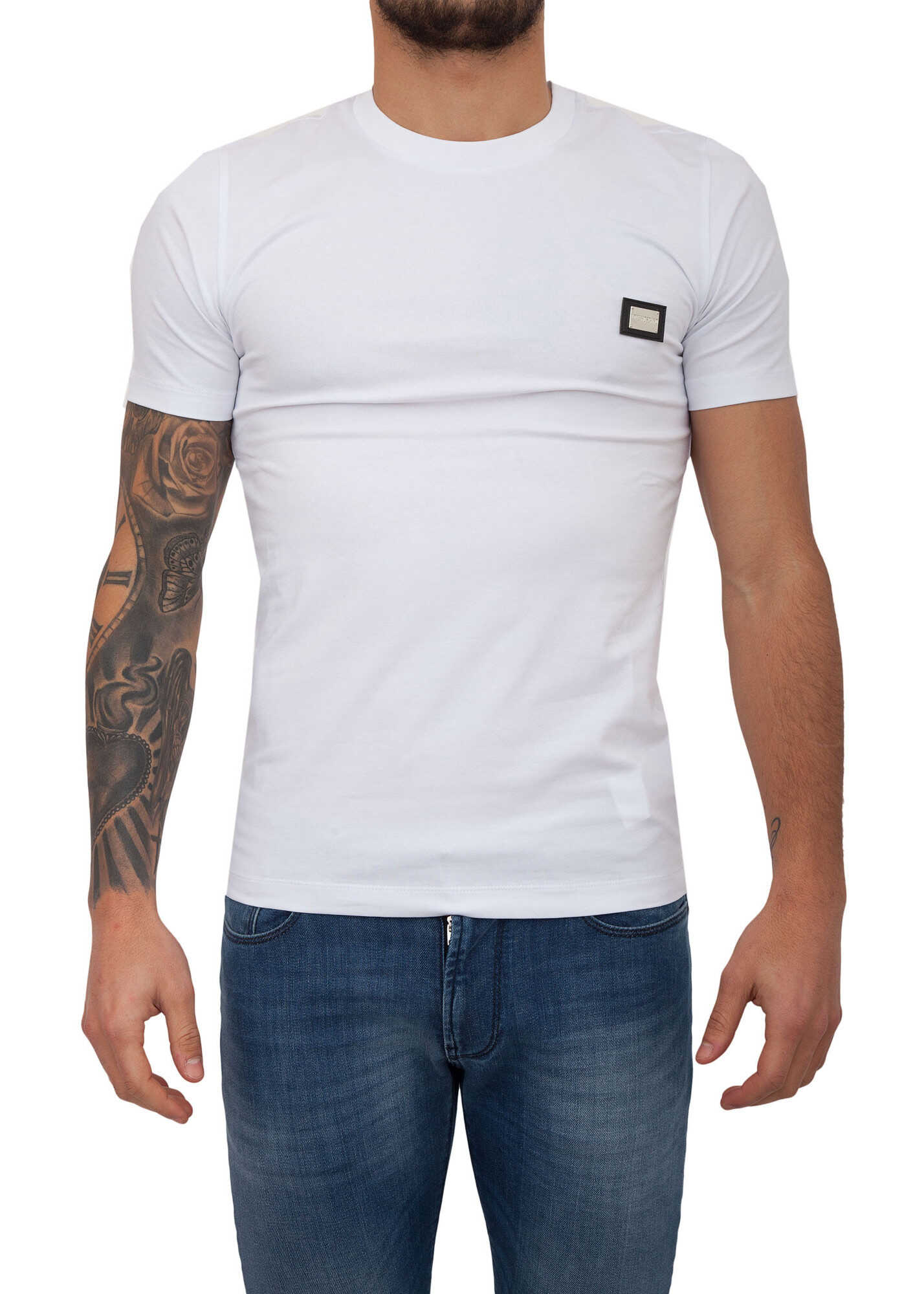 Tricou LOVE Moschino 3C2B245A WHITE