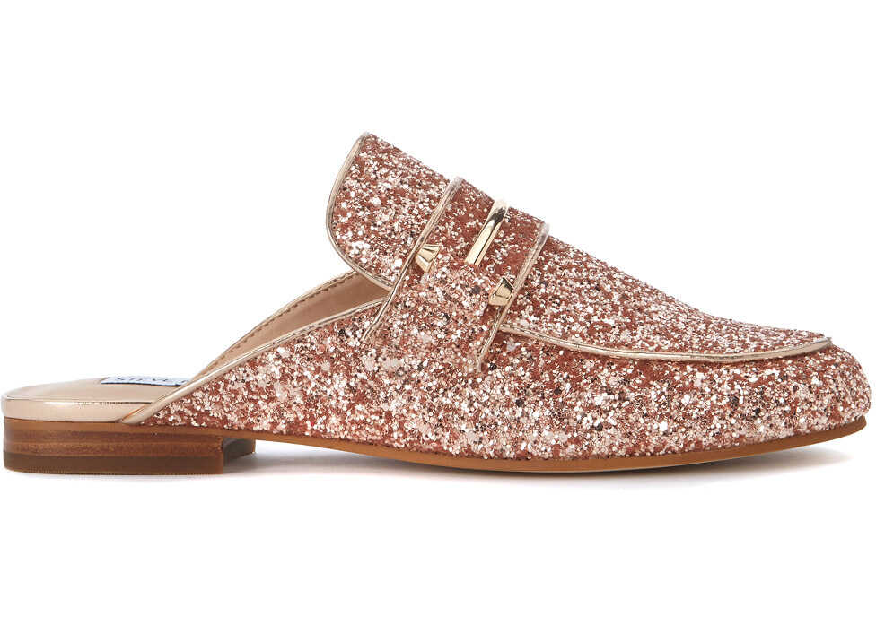 Mocasin Steve Madden Kera Pink Glitter Mules White