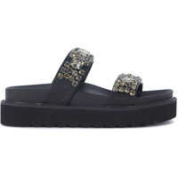 Sandale Steve Madden Peigi Black Eco Leather Slipper With Crystals