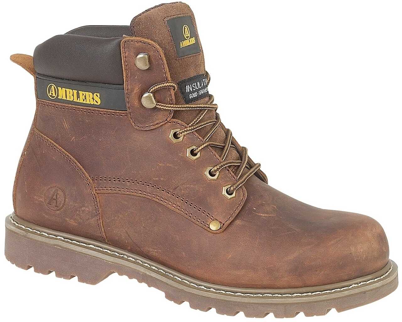 Gheata Amblers Dorking Casual Lace up Boot* Brown crazy horse