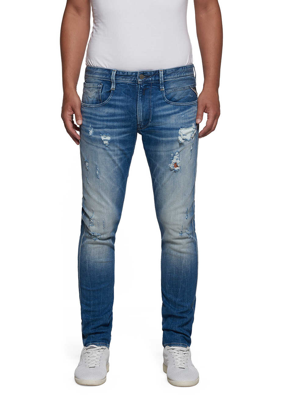 Blug Replay Anbass Men's Dark Blue Slim Fit Jeans* N/A