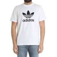 Tricouri Adidas Originals Trefoil T-Shirt In White Barbati