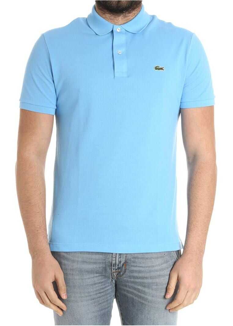Tricou Lacoste Light-Blue Cotton Piqué Polo Light Blue
