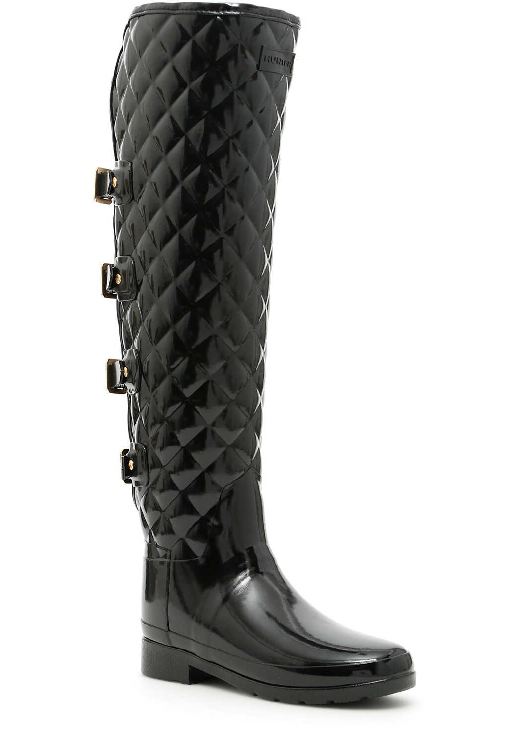 Gheata Hunter Tall Gloss Wellington Boots* BLACK