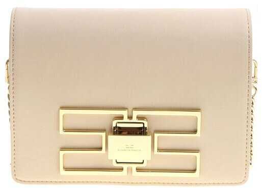 Geanta femei Elisabetta Franchi Powder Pink Eco-Leather Shoulder Bag Pink
