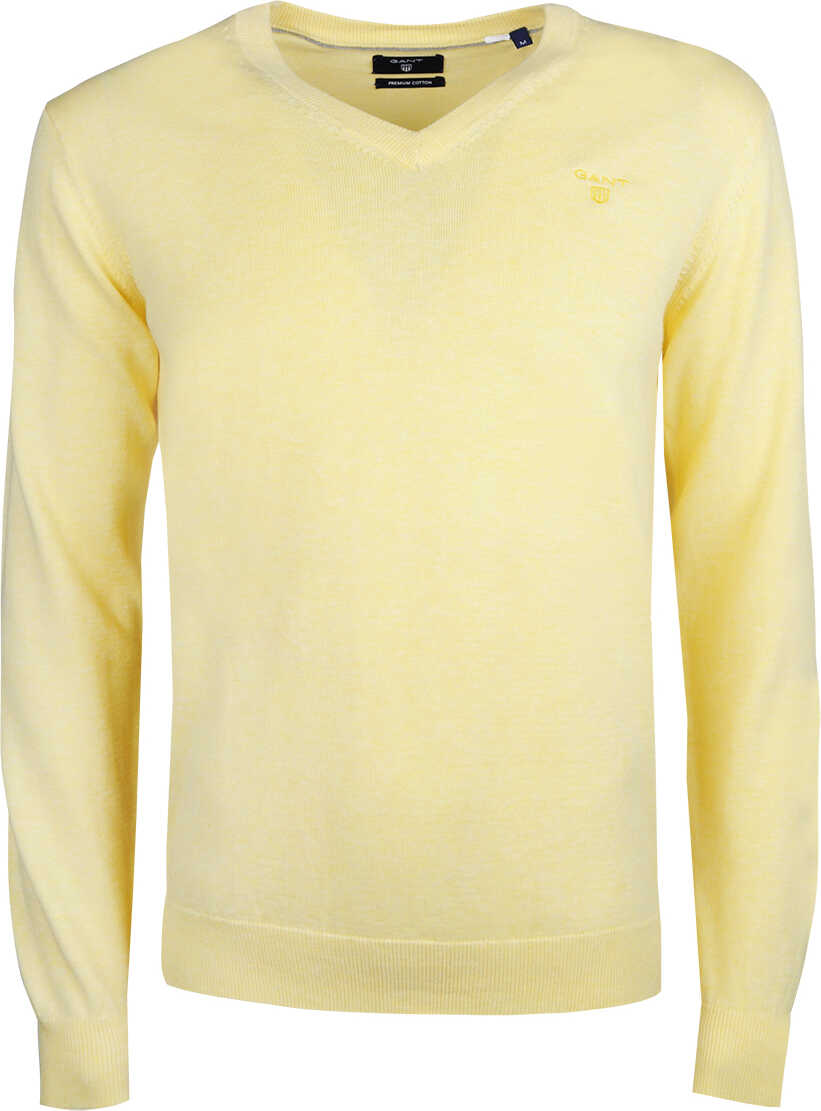 GANT V-Neck 83072 Żółty