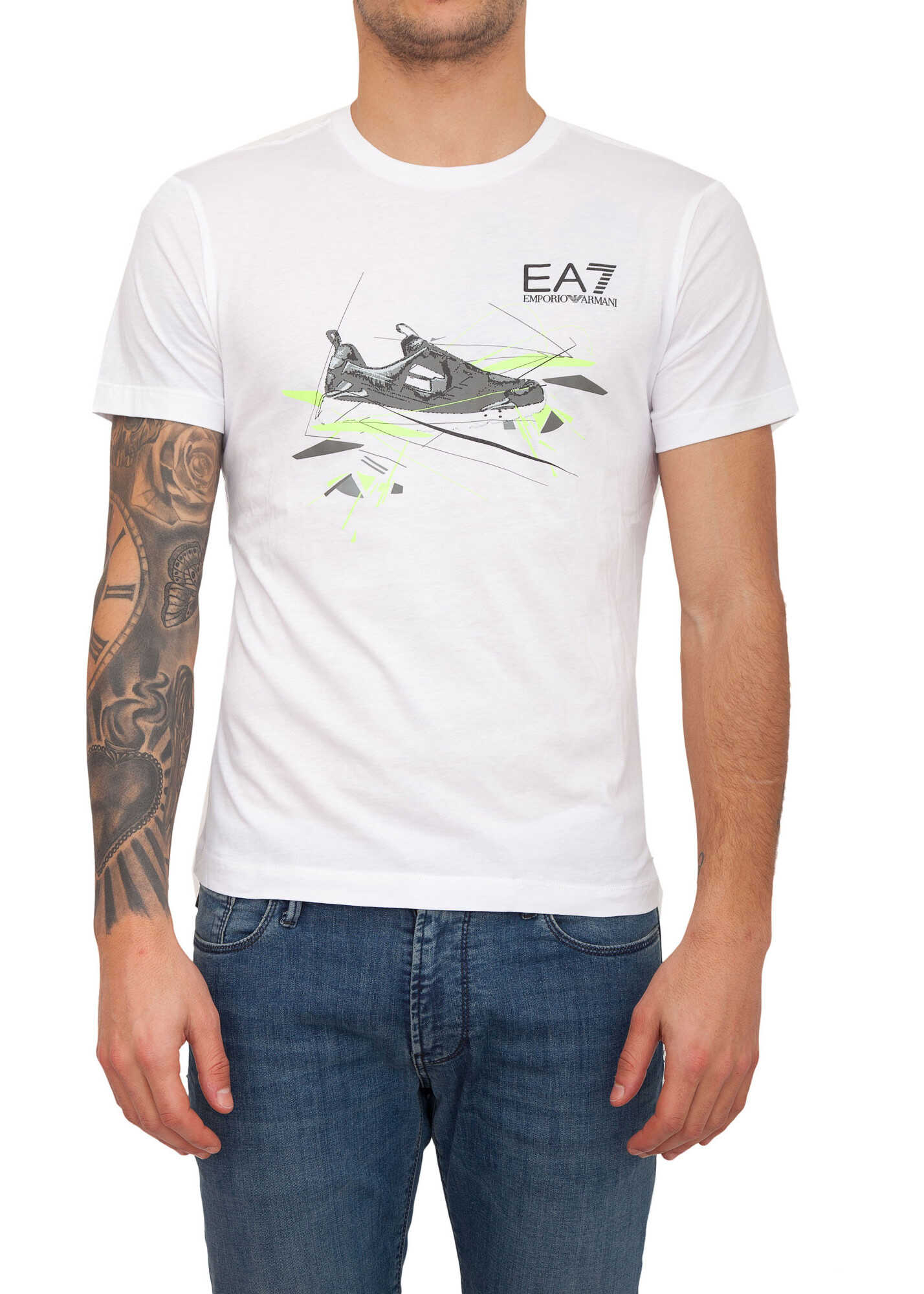 Tricou EA7 1956B1B5 WHITE