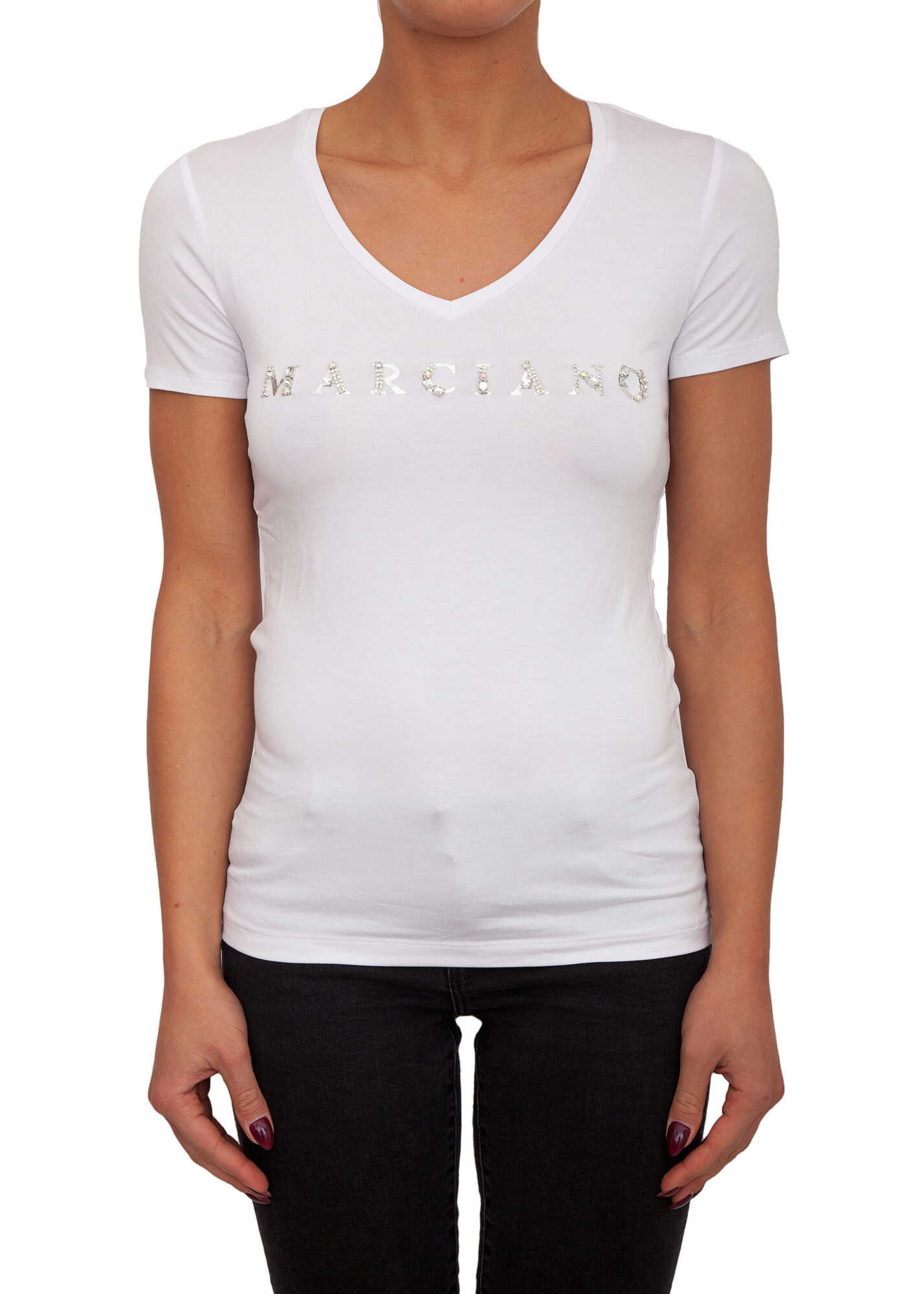 Tricou Guess by Marciano F37BC420 WHITE