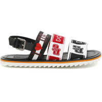 Sandale Mediterraneo Leather And Fabric Sandals Barbati