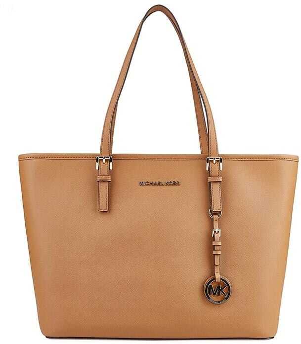 Geanta femei Michael Kors Brown Jet Set Travel Bag Brown